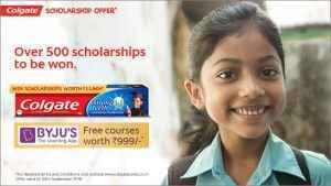 Colgate Scholarship 2020 India