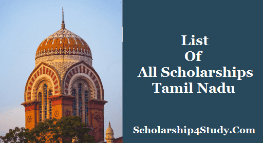 tamil nadu government scholarship for phd students