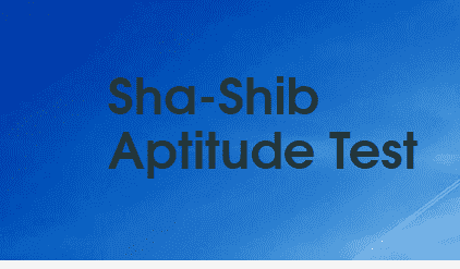 SHA-SHIB scholarship Aptitude Test 2020