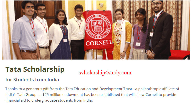 Cornell University Tata Scholarship